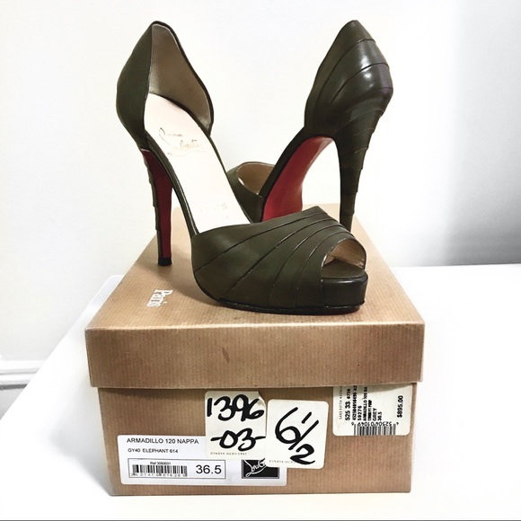 Christian Louboutin Armadillo Peep Toe Pump 36.5 6 - Picture 8 of 8